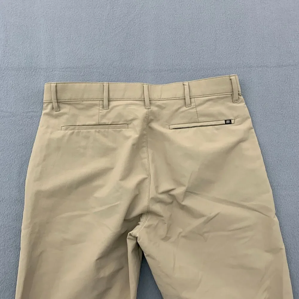 Banana Republic Pants Mens Size 34x33 Khaki Golf Polyester 5 Pocket Wickening